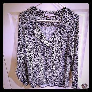 Make an offer 🙂 LOFT animal print blouse small